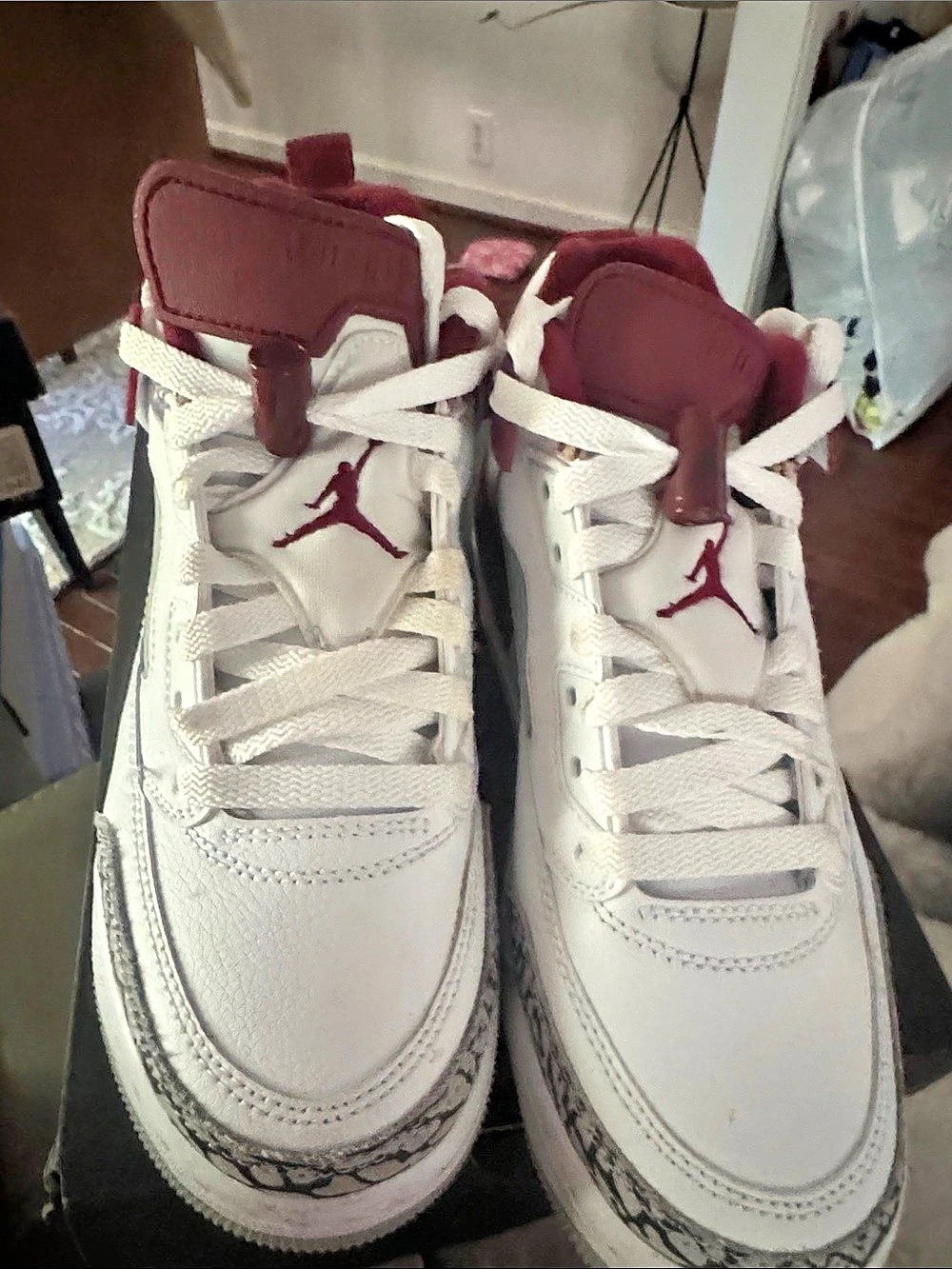 Jordan Spizike Low (GS) ) Sneakers White & Red US 5.5Y